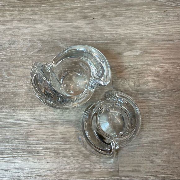 Amalfi chandel 24% lead crystal Pair of 2 Vintage candle holder - Picture 8 of 9